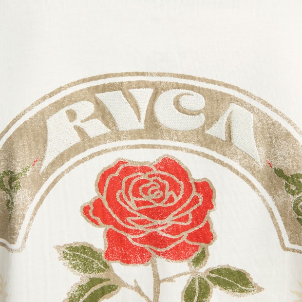 Rvca T-shirt Roses Poster Salt