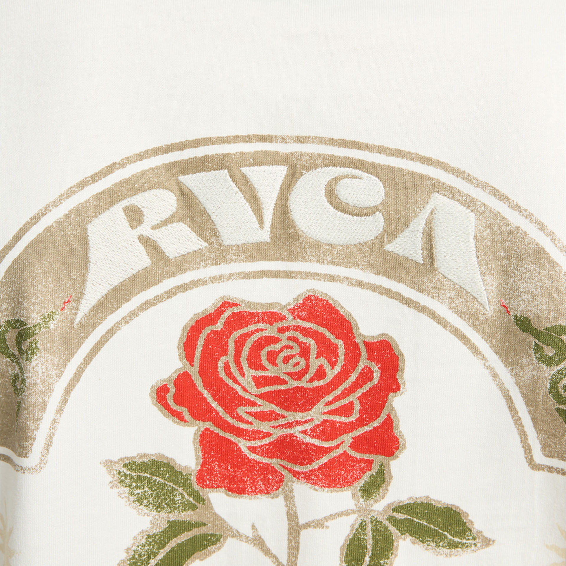 Rvca T-shirt Roses Poster Salt