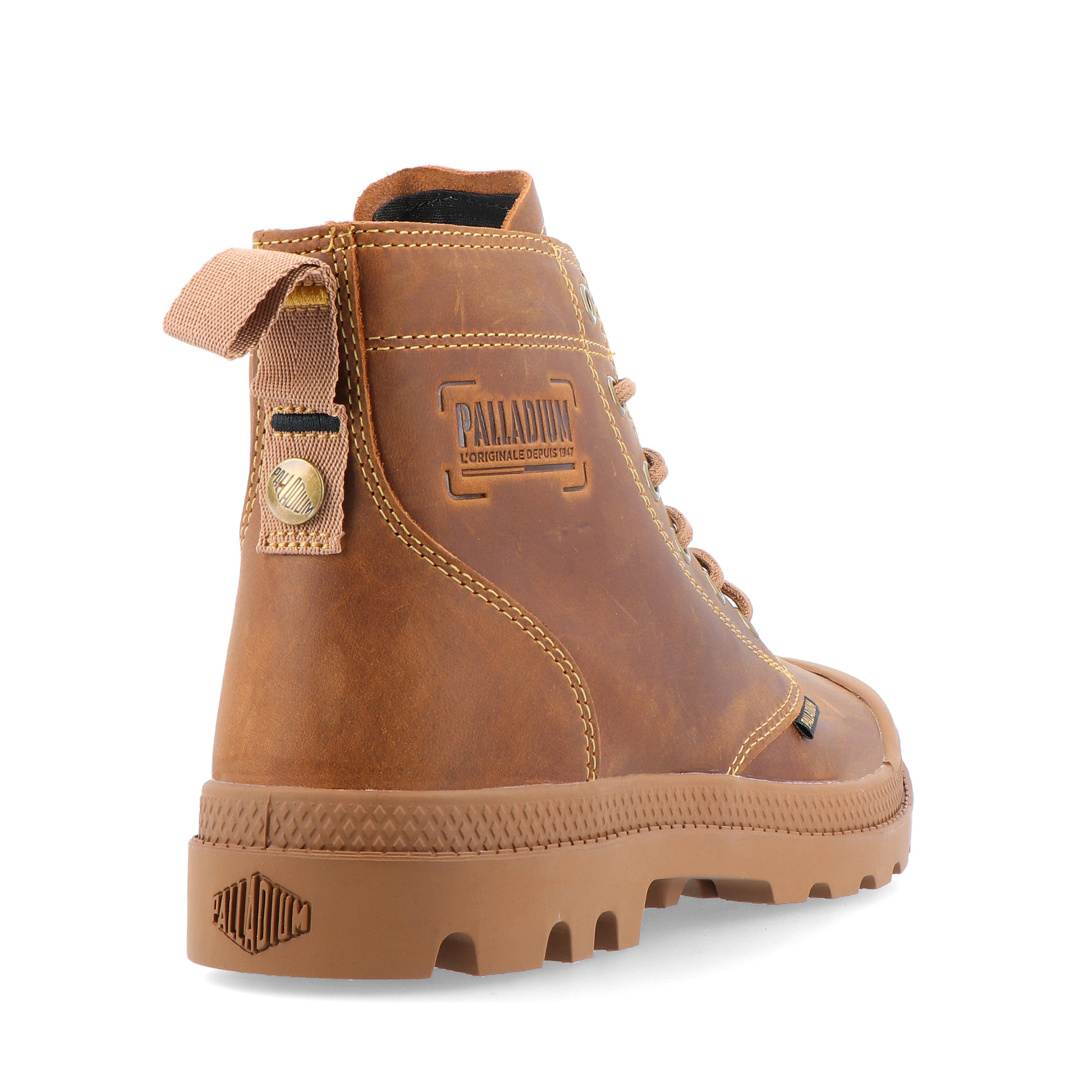 Palladium Pampa Zip Lth Legacy-mahogany