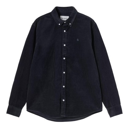 Carhartt Wip Camisa Madison Cord Shirt Dark Navy Dark Navy