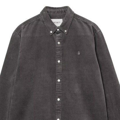 Carhartt Wip Camisa Madison Cord Shirt Graphite Graphite