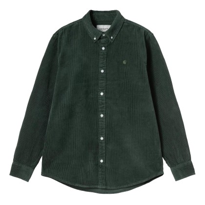 Carhartt Wip Longsleeve Madison Cord Shirt Sycamore Tree Sycamore Tree