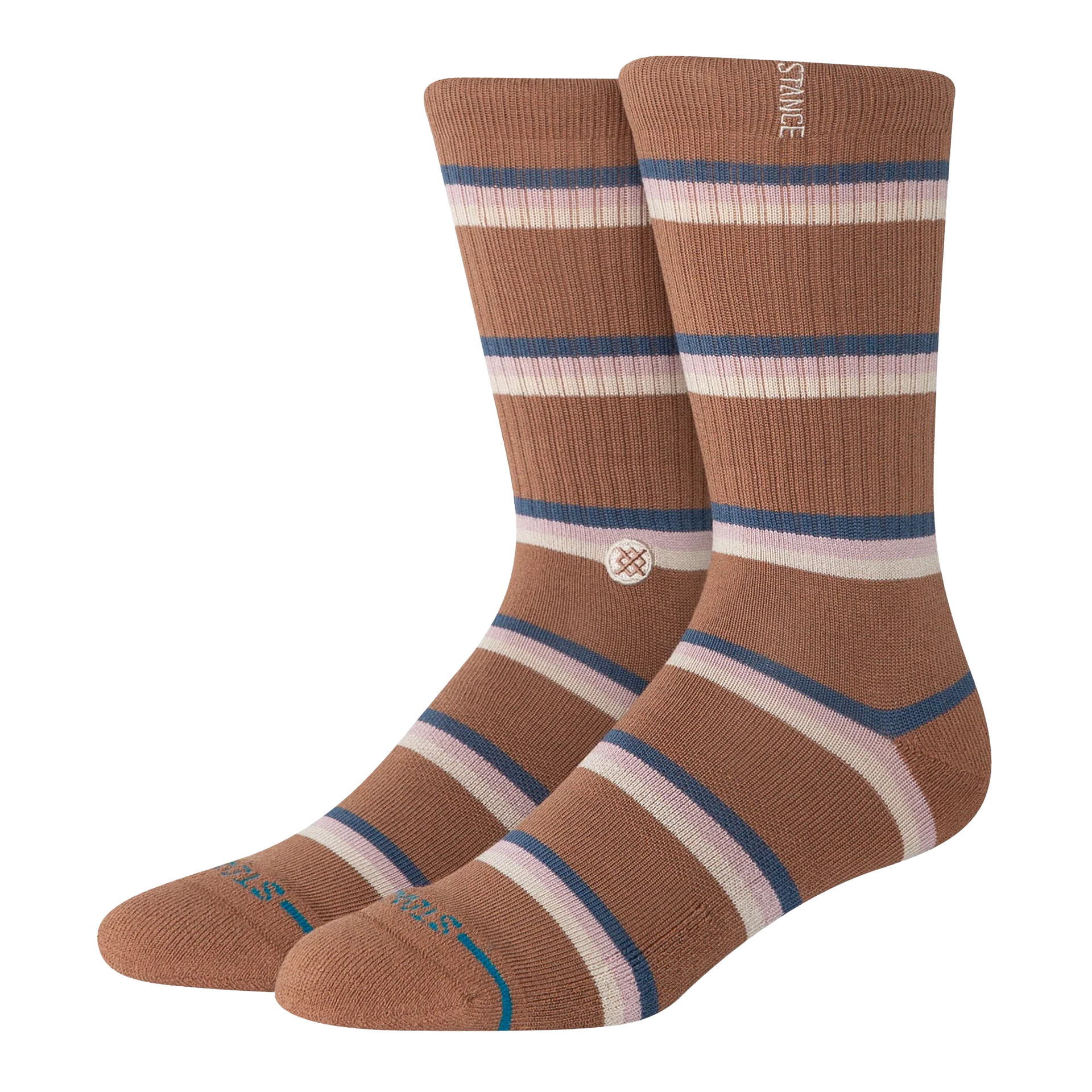 Stance Strata Crew-brown