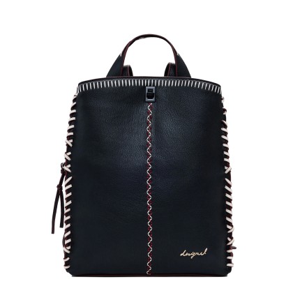 Desigual Mochila Manhattan Pespuntes Sumy Preto