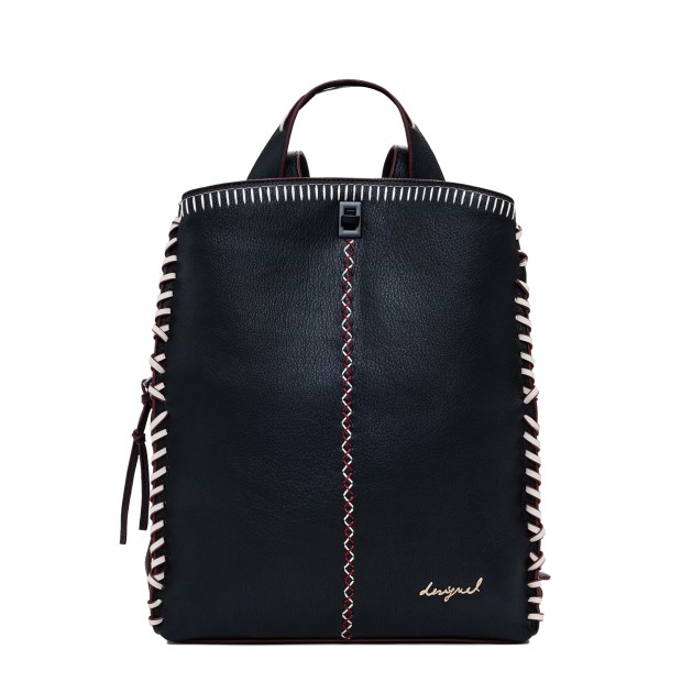Desigual Mochila Manhattan Pespuntes Sumy Preto