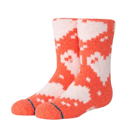 Stance Digi Hearts Crew-coral