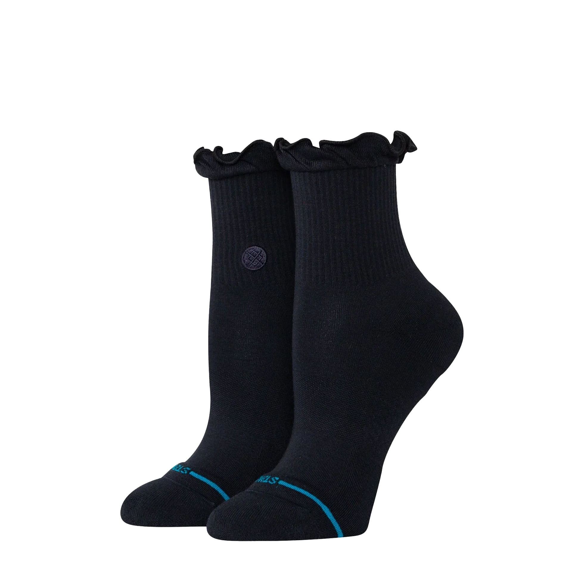 Stance Ruffle Icon Quarter-black