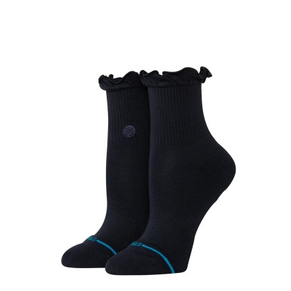 Stance Ruffle Icon Quarter-black