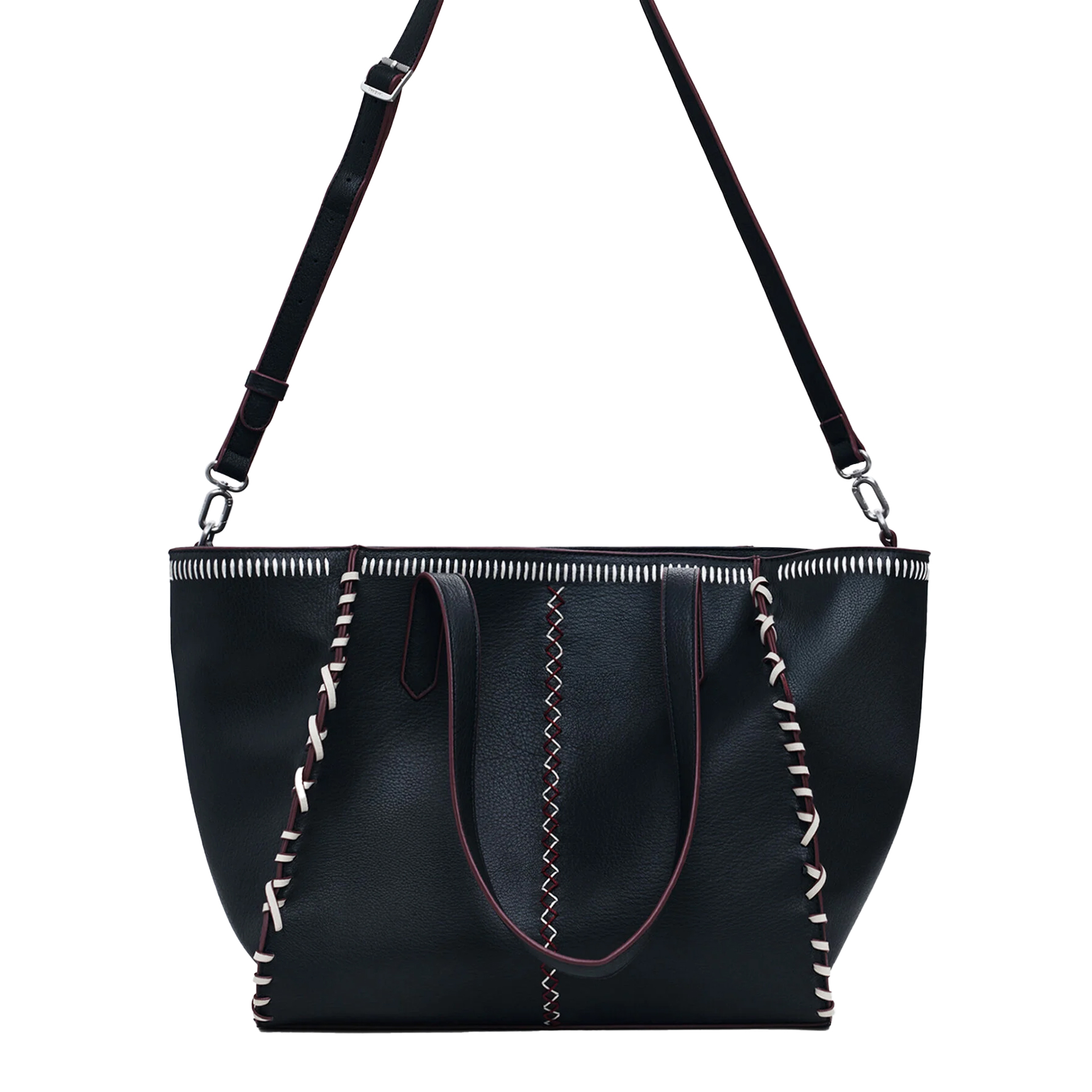 Desigual Mala Manhattan Pespuntes Guimar Preto