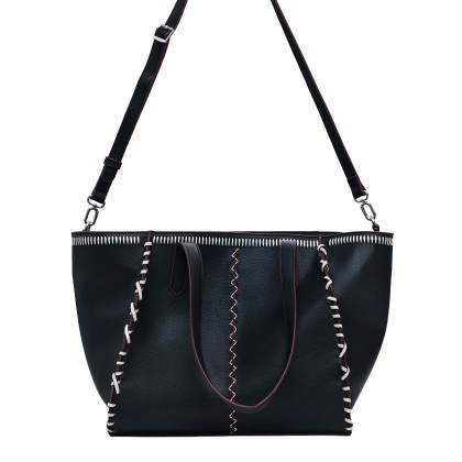 Desigual Mala Manhattan Pespuntes Guimar Preto