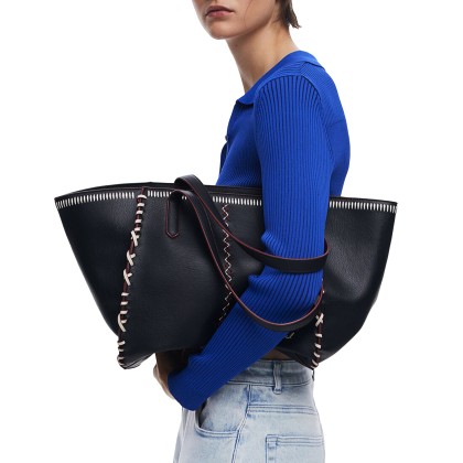 Desigual Mala Manhattan Pespuntes Guimar Preto