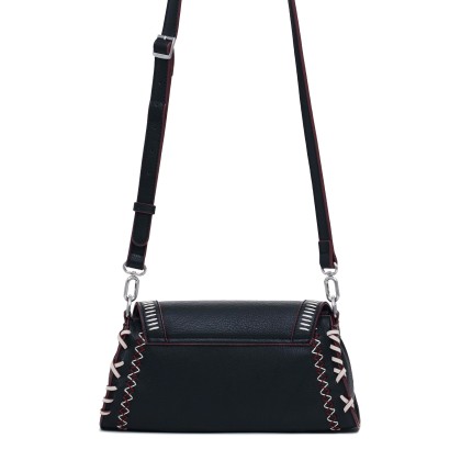 Desigual Mala Manhattan Pespuntes Zarauz Preto