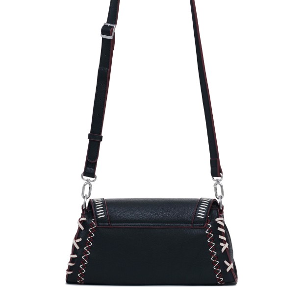 Desigual Mala Manhattan Pespuntes Zarauz Preto