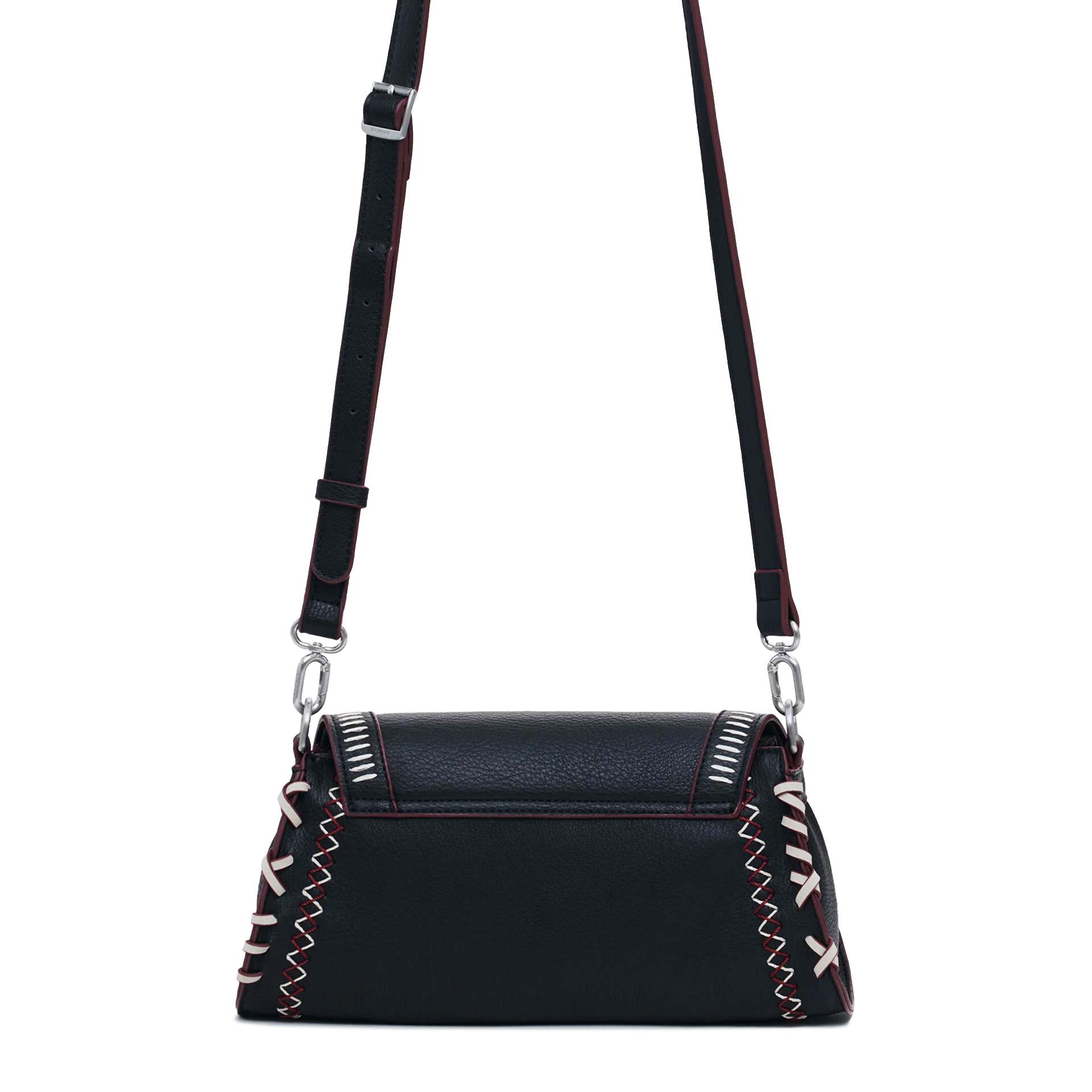 Desigual Mala Manhattan Pespuntes Zarauz Preto