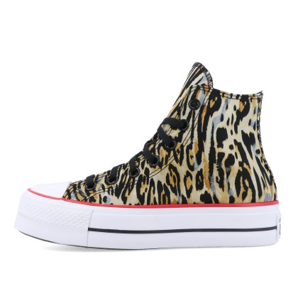 Converse All Star Chuck Taylor Lift Platform Leopard Black/tan/white