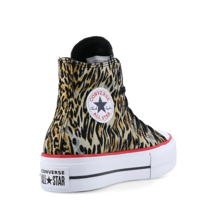 Converse All Star Chuck Taylor Lift Platform Leopard Black/tan/white