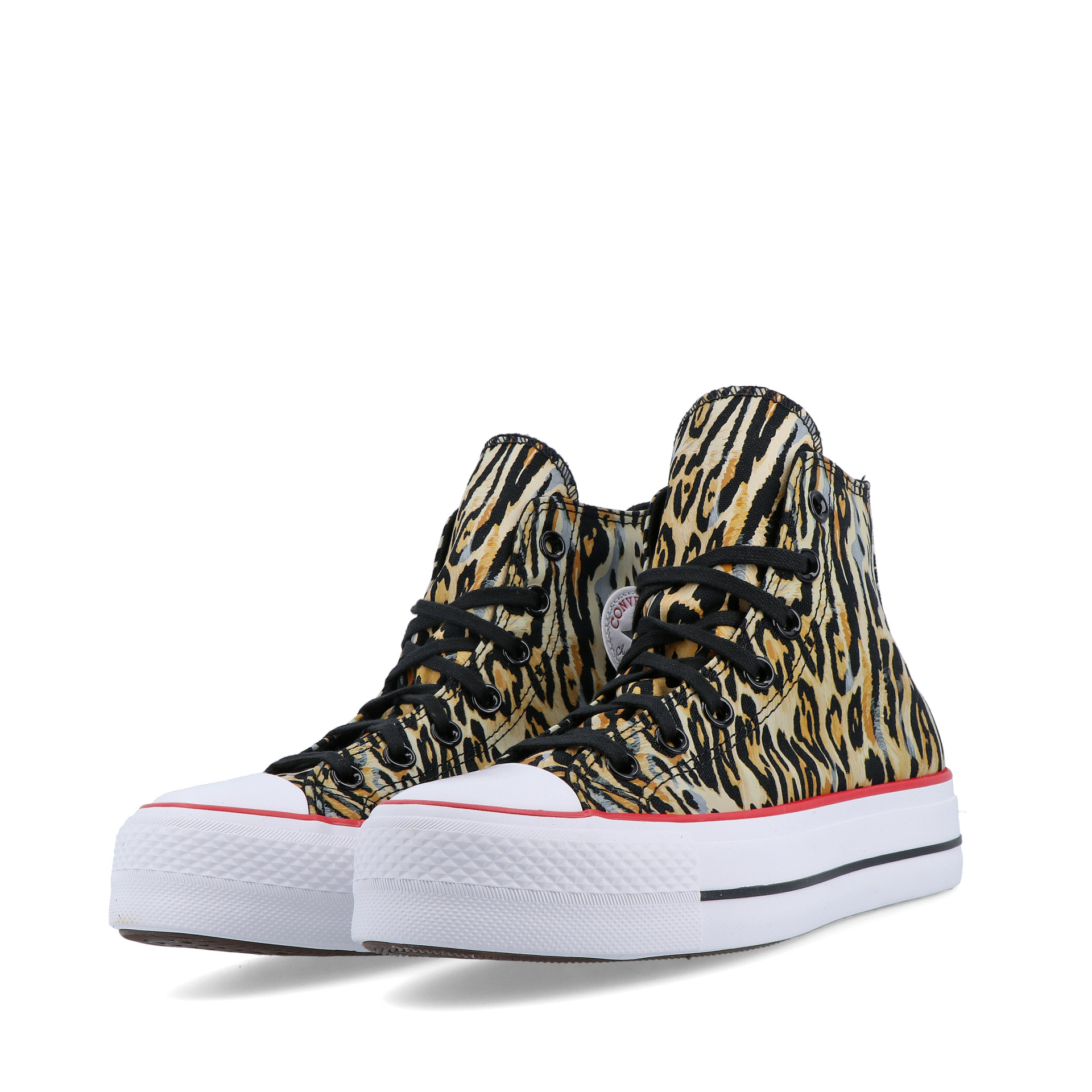 Converse All Star Chuck Taylor Lift Platform Leopard Black/tan/white