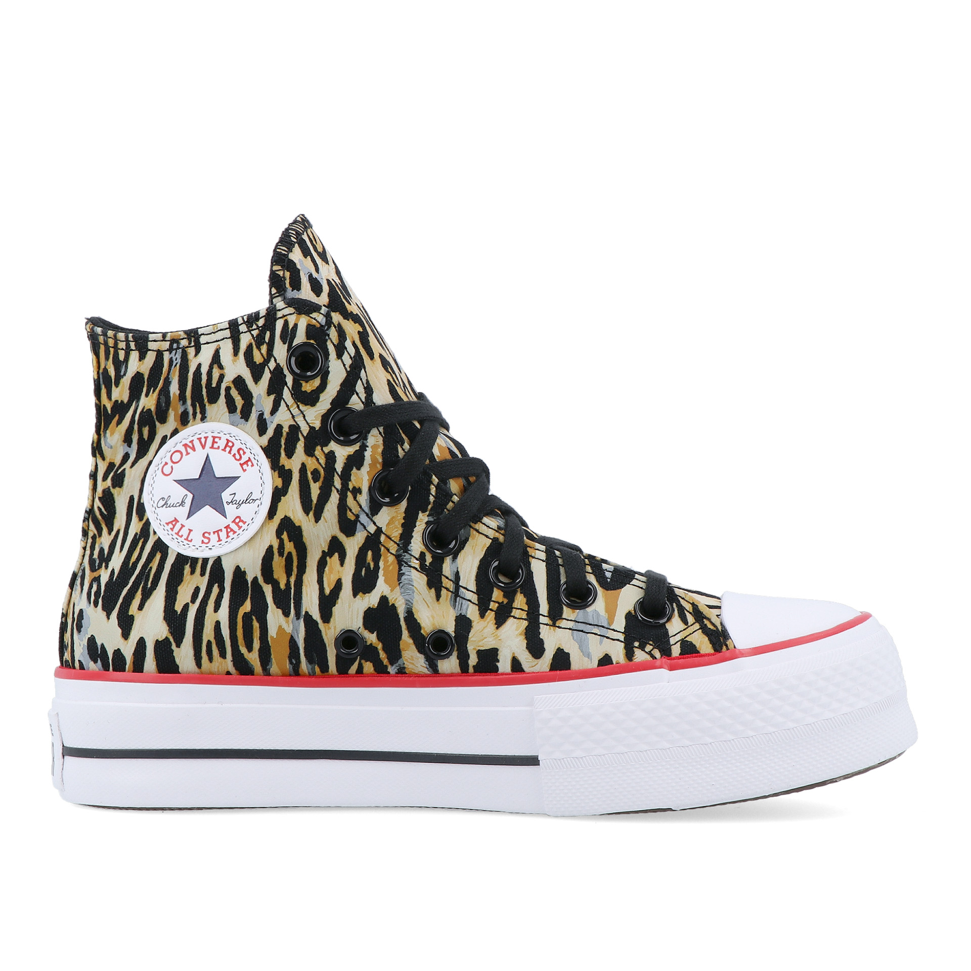 Converse All Star Chuck Taylor Lift Platform Leopard Black/tan/white