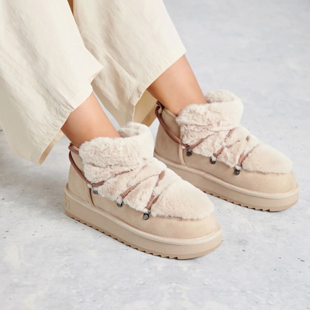 D.Franklin Nordic Trk Fur Low Beige