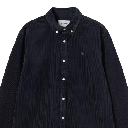 Carhartt Wip Camisa Madison Cord Shirt Dark Navy Dark Navy