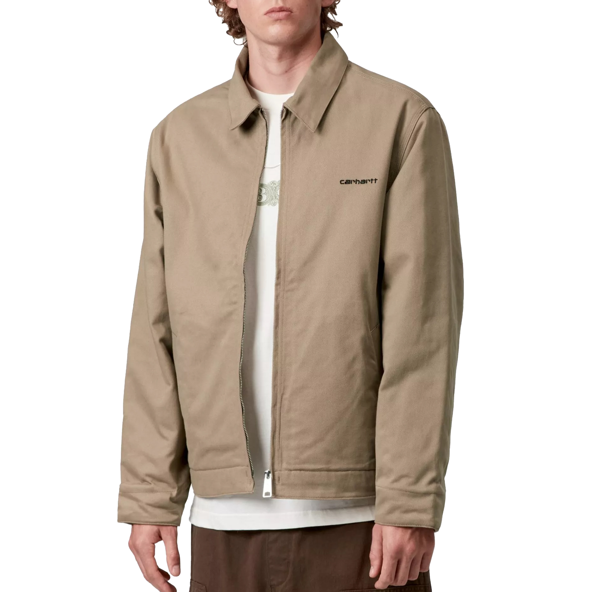 Carhartt Wip Casaco Module Script Leather Black Rigid