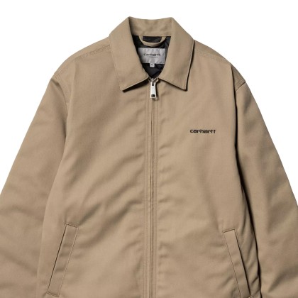 Carhartt Wip Casaco Module Script Leather Black Rigid