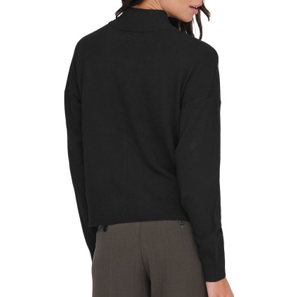 JDY Camisola Jdyamore Life L/s Hn Knt Black