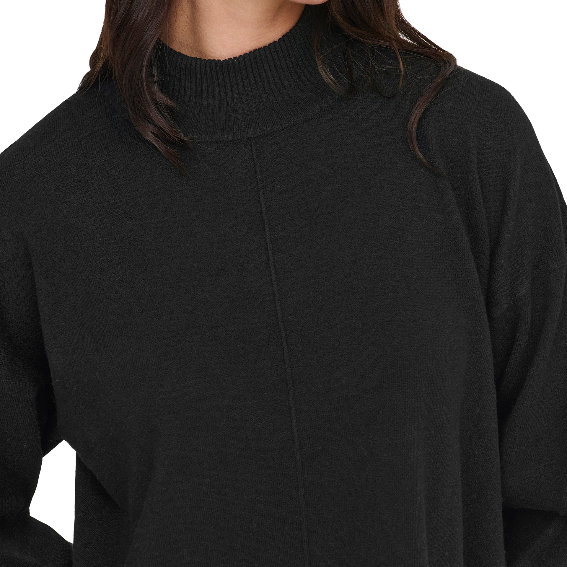 JDY Camisola Jdyamore Life L/s Hn Knt Black