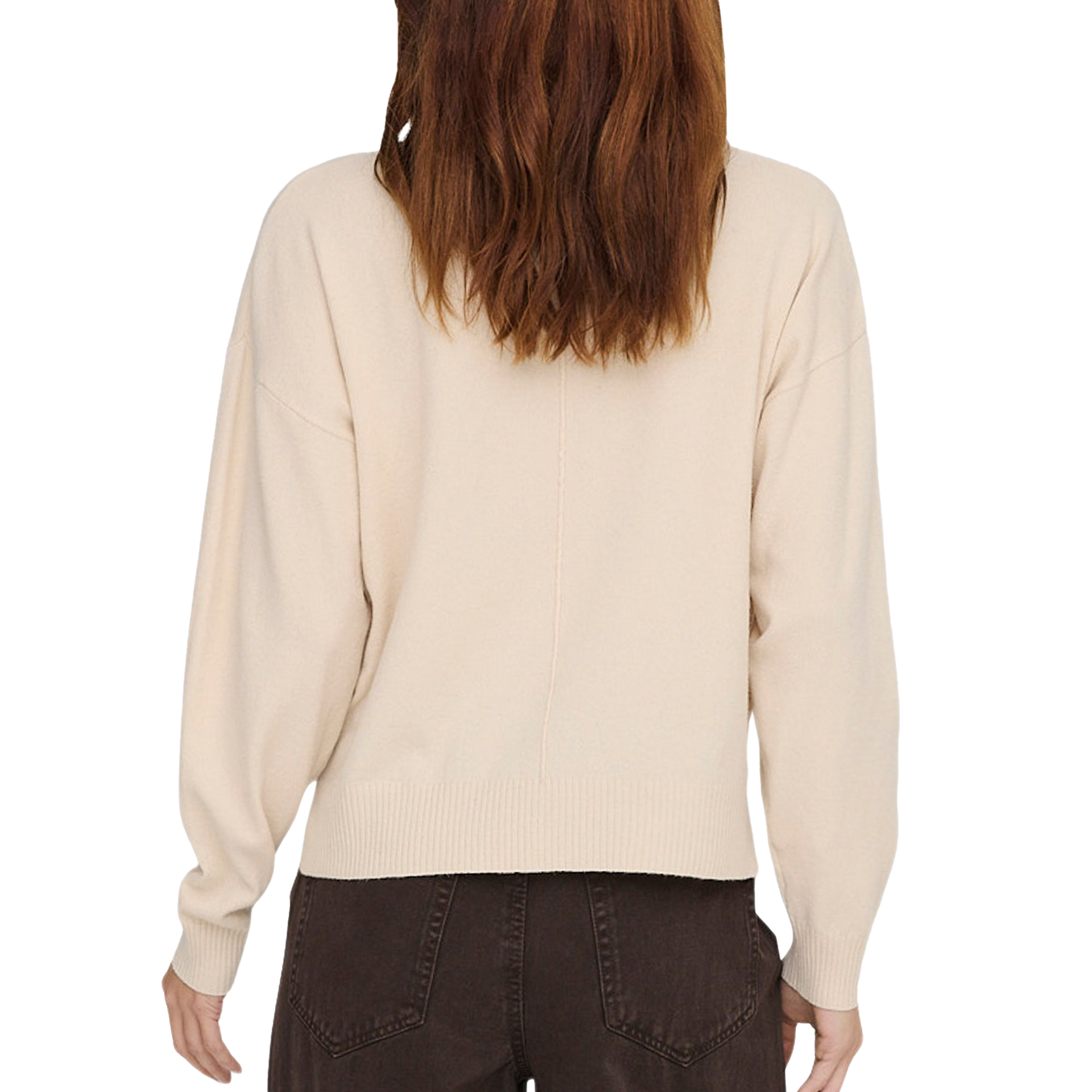 JDY Camisola Jdyamore Life L/s Hn Knt Whitecap Gray Melange