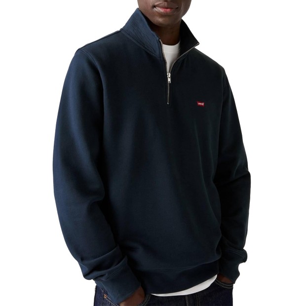 Levis Polo Original Hm 1/4 Zip Navy Blazer