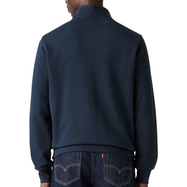 Levis Sweat Original Hm 1/4 Zip Navy Blazer
