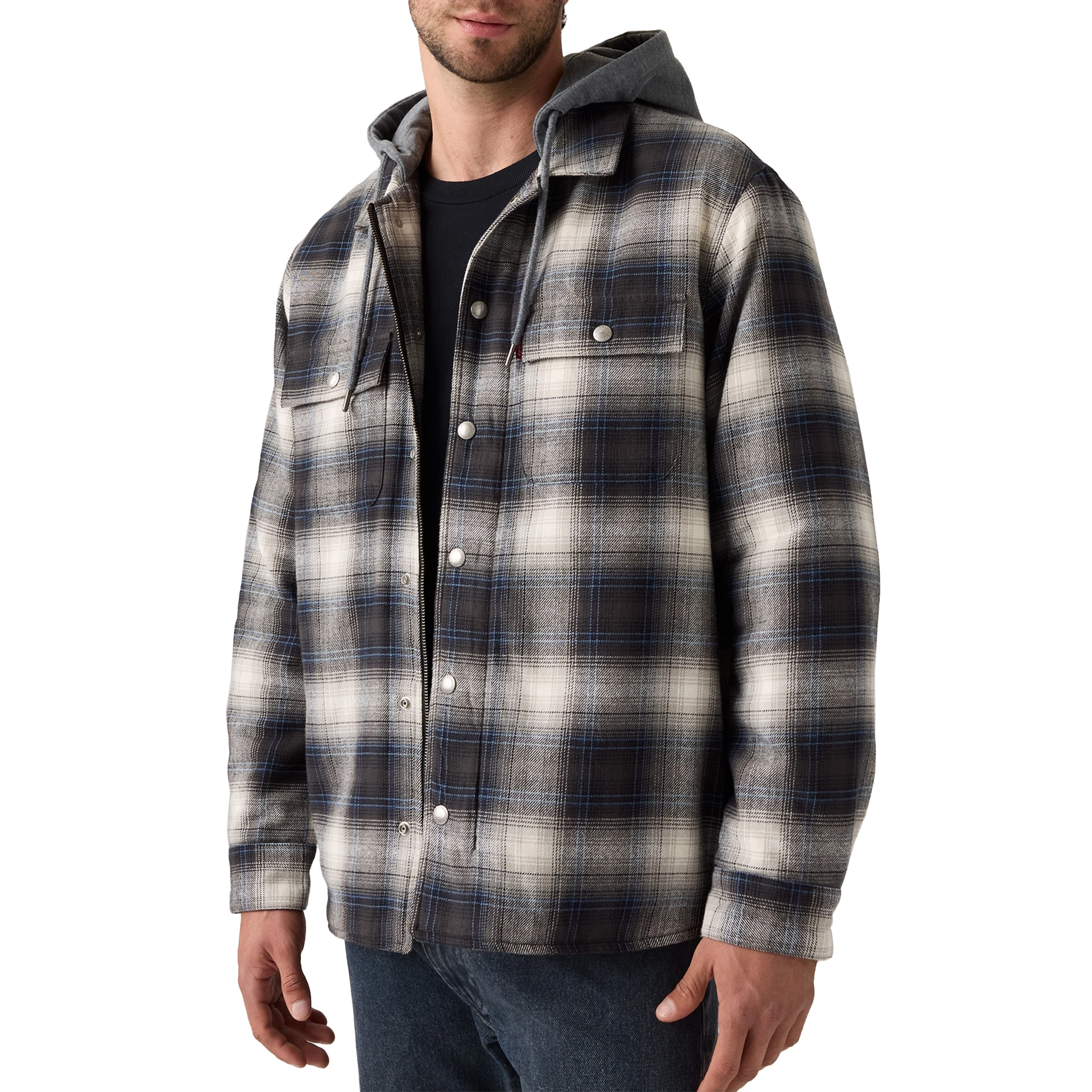 Levis Casaco Francisco Sherpa Flannel Warwick Plaid Dar