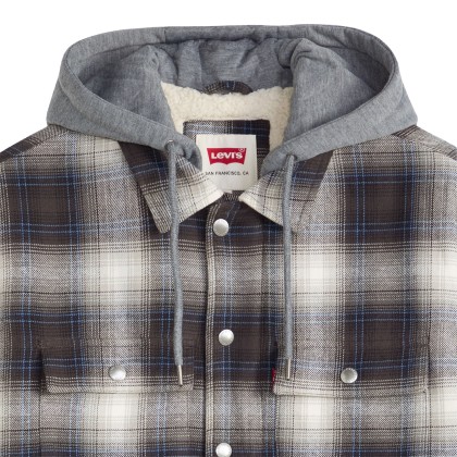 Levis Casaco Francisco Sherpa Flannel Warwick Plaid Dar Levis Casaco Francisco Sherpa Flannel Warwick Plaid Dar
