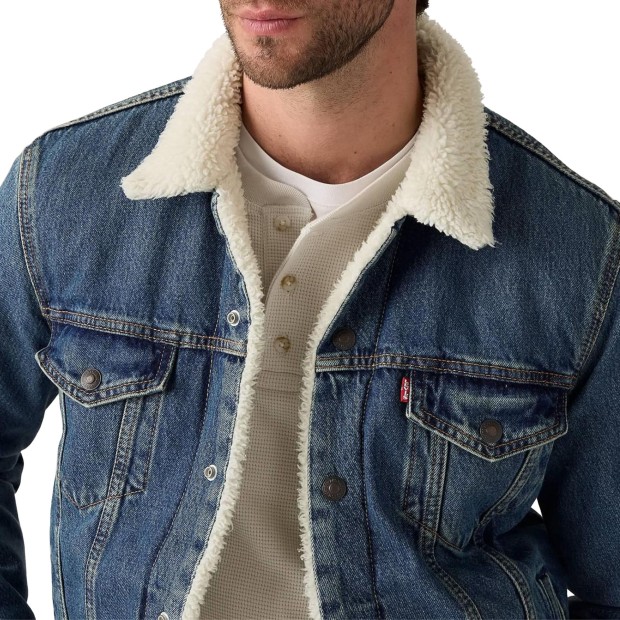 Levis Casaco Type 3 Sherpa Trucker In The Morning Sh