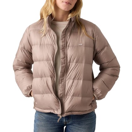 Levis Casaco Willa Down Packable Taupe Gray