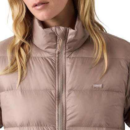 Levis Casaco Willa Down Packable Taupe Gray