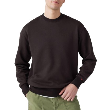 Levis Sweat Authentic Crew Black Agate Garme