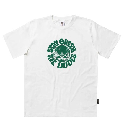 The Dudes T-shirt Please Stay Green Classic Off-white The Dudes T-shirt Please Stay Green Classic Off-white