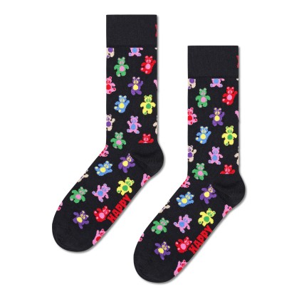 Happy Socks Teddy Bear Sock Preto