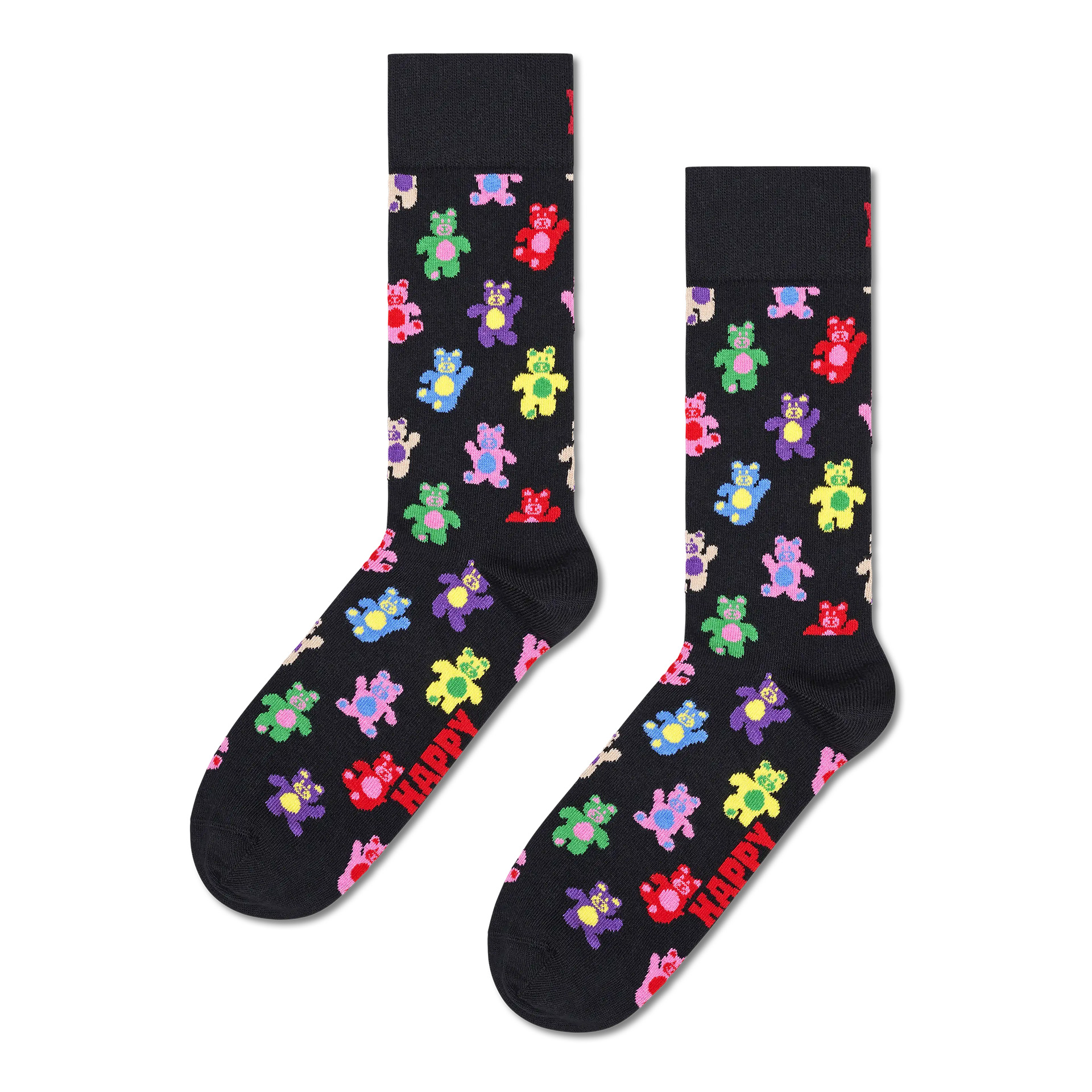 Happy Socks Teddy Bear Sock Preto