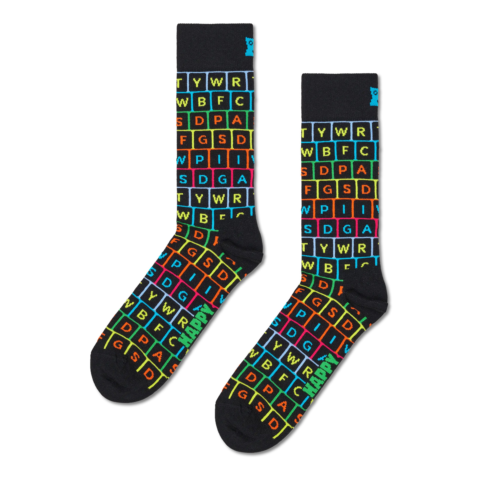 Happy Socks Keyboard Sock Preto