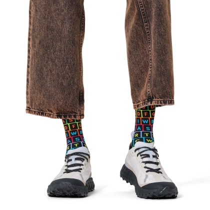 Happy Socks Keyboard Sock Preto