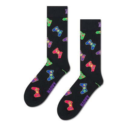 Happy Socks Controller Sock Preto