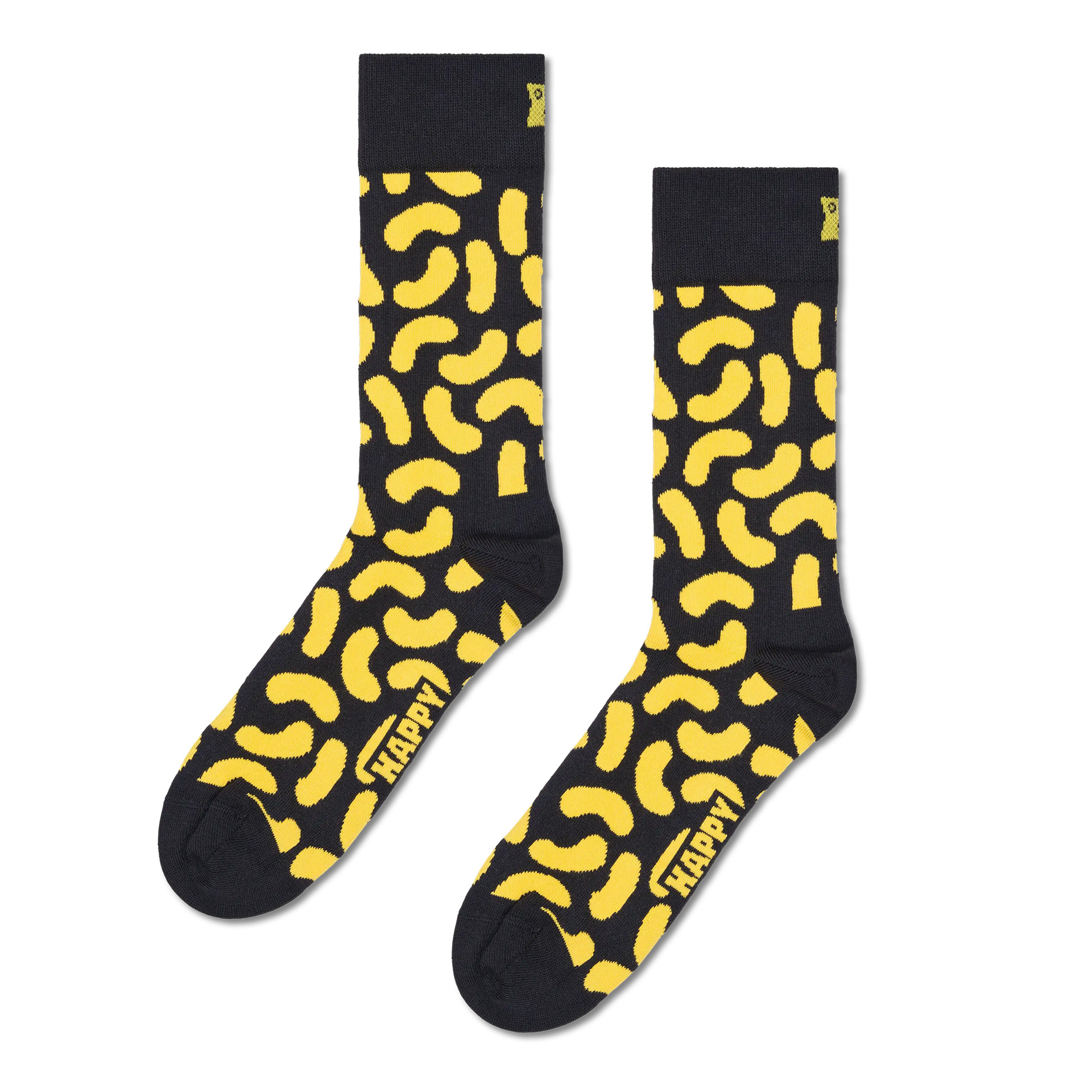 Happy Socks Cheese Doodles Sock Preto
