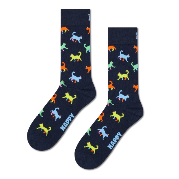 Happy Socks Kitten Love Sock Marinho