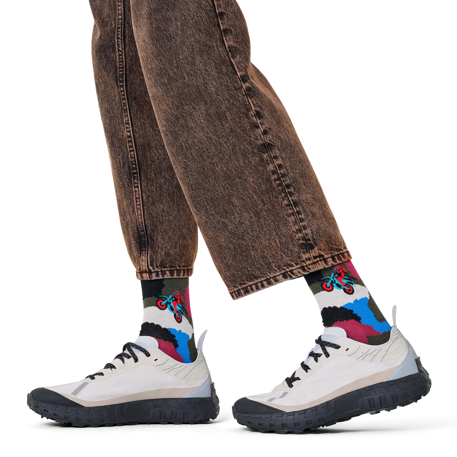 Happy Socks Motor Bike Speed Sock Verde Escuro