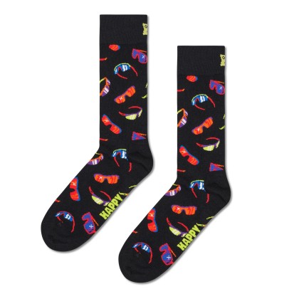 Happy Socks Glasses Sock Preto