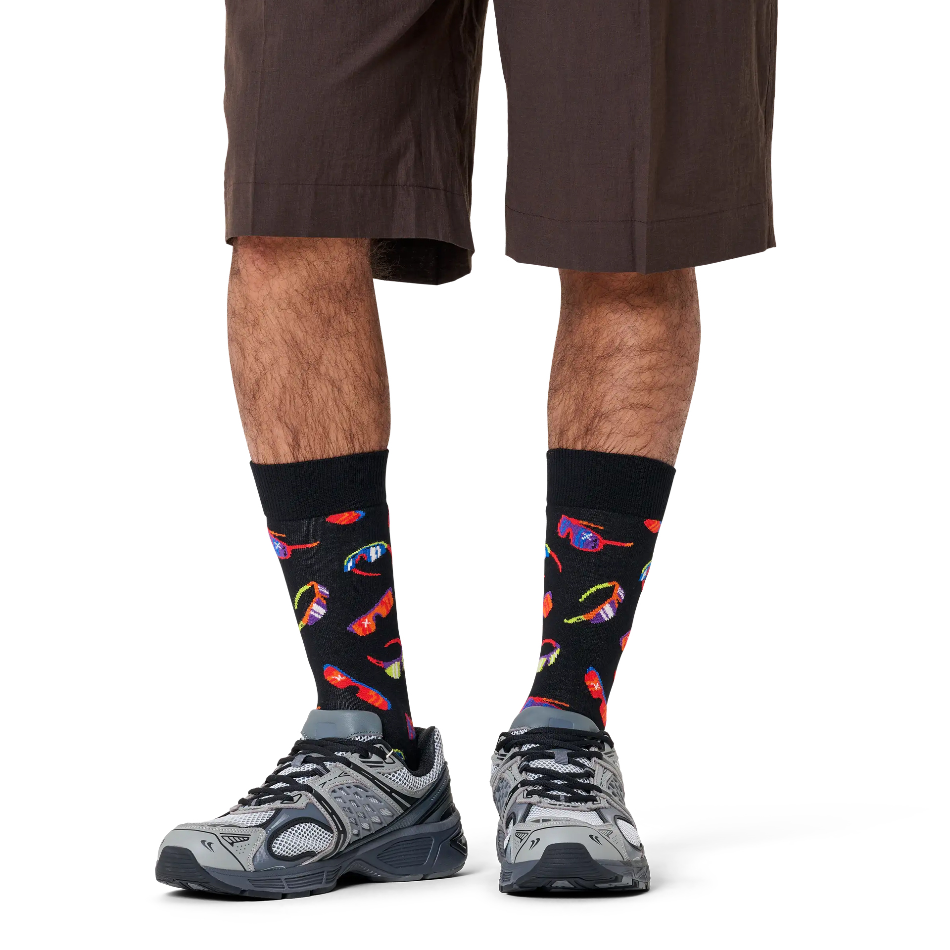 Happy Socks Glasses Sock Preto