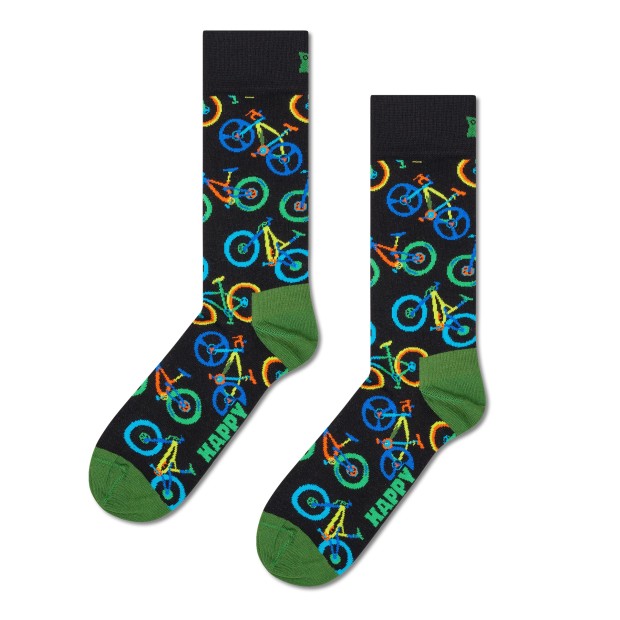 Happy Socks Mountain Bike Sock Preto