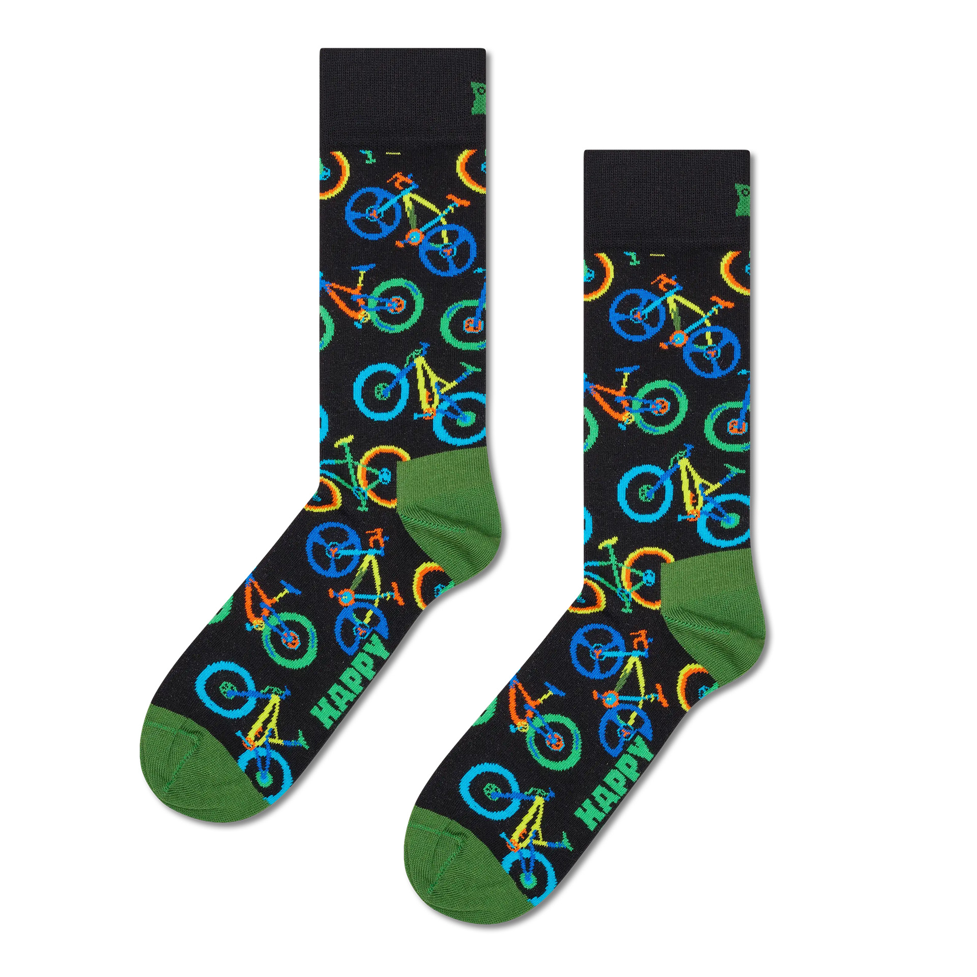 Happy Socks Mountain Bike Sock Preto